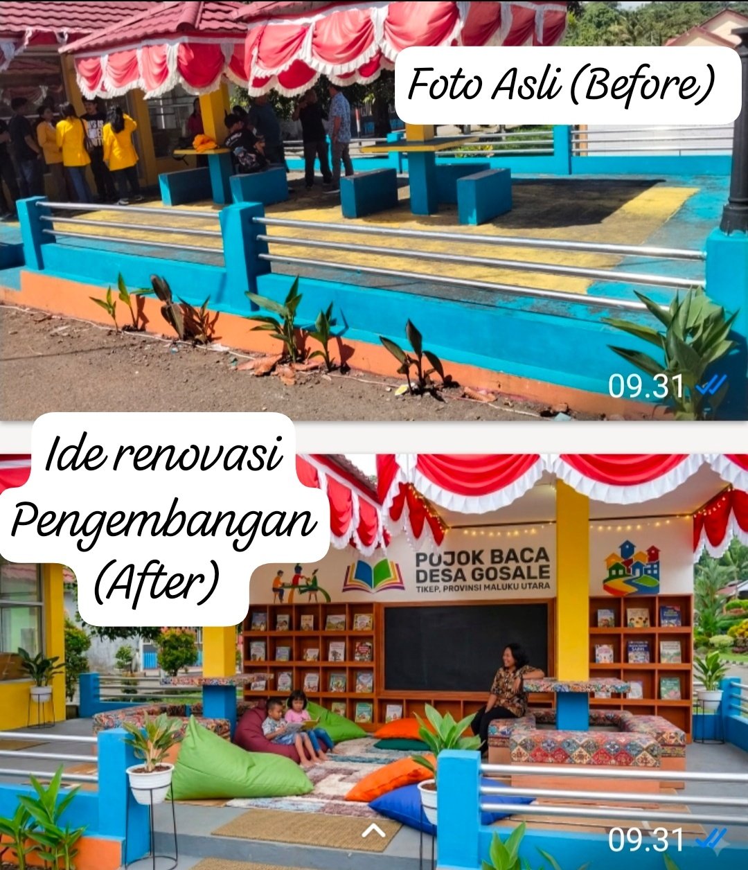Kegiatan KKN Tematik Literasi di Desa Gusale Kota Tidore Kepulauan
