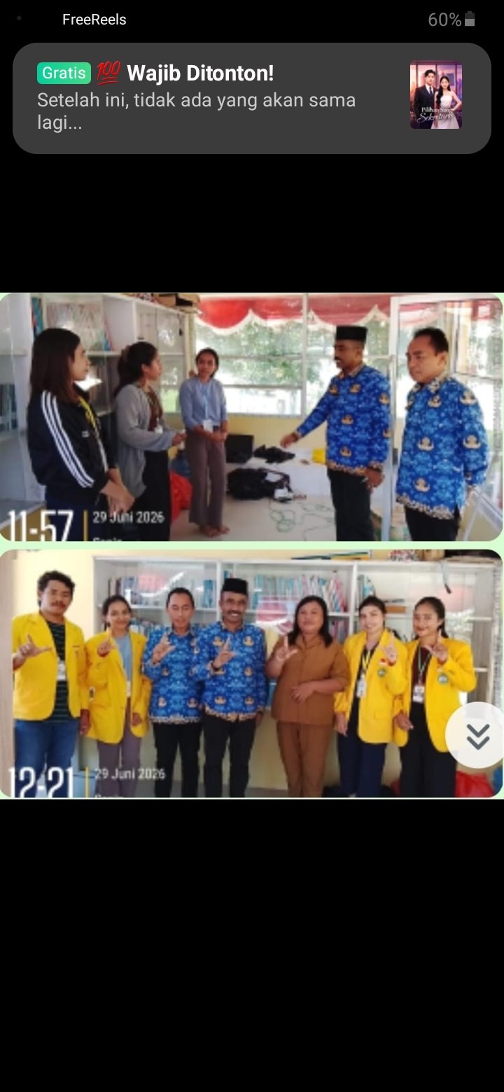 Kegiatan KKN Tematik Literasi di Desa Gusale yg di kunjungi langsung oleh Kepala Dinas dan Kabid Perpustakaan Provinsi 2026