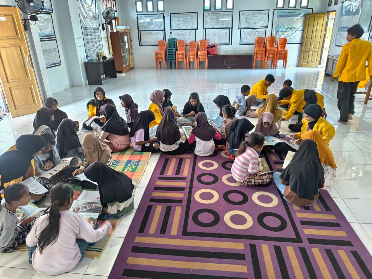 Kegiatan KKN Tematik Literasi di Kel,Rum Tidore Kepulauan. Kota Tidore Kepulauan