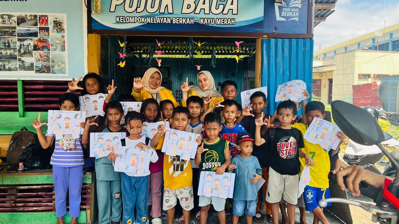 Kegiatan KKN Tematik Literasi di Kel. Kayu Mera Kota Ternate Selatan